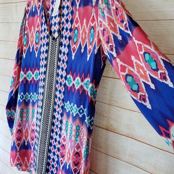 La Blanca Printed Swimsuit Beach Pool Coverup Colorful Size XS - Picture 2 of 9